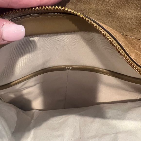 NWT Michael Kors Hamilton Large Fringe Suede Satchel - Picture 11 of 13